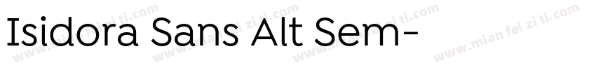 Isidora Sans Alt Sem字体转换